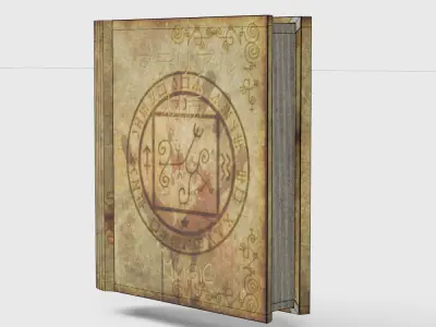 A Simple Magic Book Low-poly 3D model