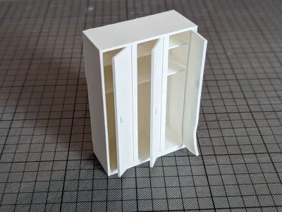 Vandalised Locker 3D print model