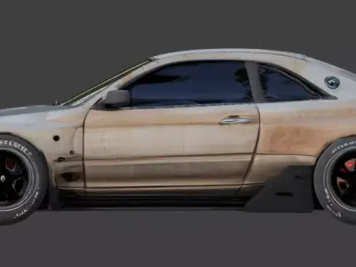 Performance Street car 3D Model Low-poly 3D model