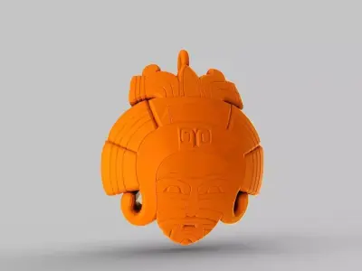 Mayan Girl Necklace 3D print model