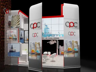 Booth Exhibition Stand a229e 3D model