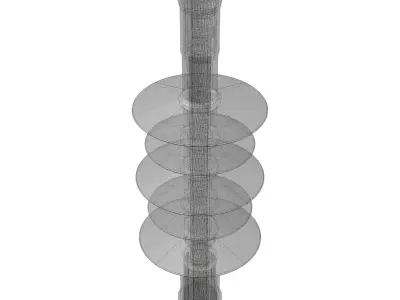 Medium voltage outdoor cable terminal Free 3D model