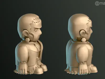 Halloween Pack 01 - Cute Spooky Decoration 3D print model