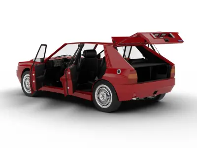 Lancia Delta HF Integrale Evoluzione 1 1987 HQ 3d model 3D model