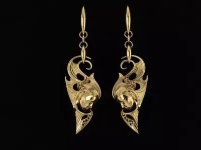 Magerit earing 3D print model