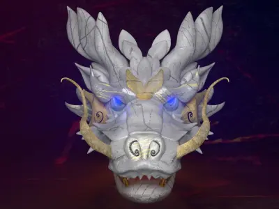 DRYGON 3DMODEL  GAME ASSSETS  FOR UNREAL ENGINE  UNITY  Low-poly 3D model