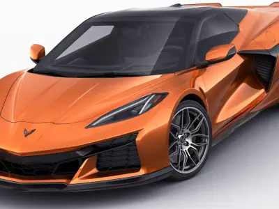 Corvette Z06 2023 convertible  C8 3D model