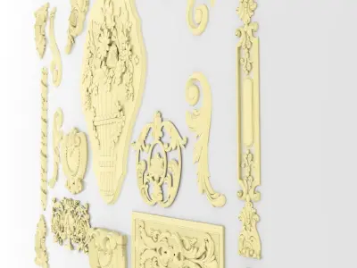 Ornamental Kitbash 3D print model