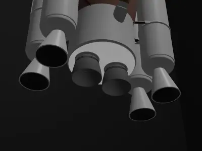 Atlas V Rocket 3D model