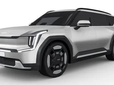 Kia EV9 2023 Low-poly 3D model