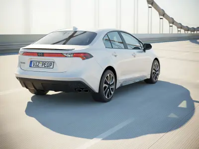 Japan hybrid sedan 3D model