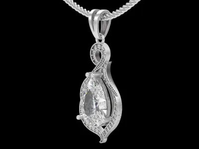 Lux pendant silver gold printable jewelry 3D model 3D print model