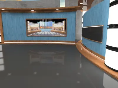 Virtual Studio TV 3D model