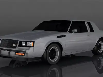 Buick Regal GNX Low-poly 3D model