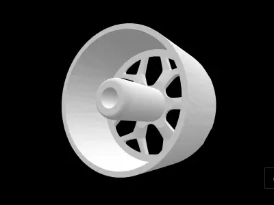 Vossen NL4 scalable and printable rims 3D print model