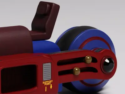 Spiderman Motorcycle 3D model