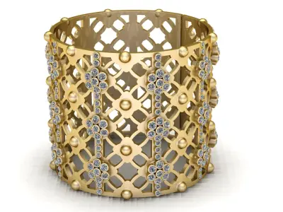 LUXURY DIAMOND RING 3D PRINTABLE MODEL 3D print model