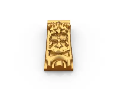 Classic decor ornament carved 13 3D model