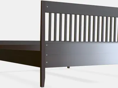 IDANAS Bed frame 4 Low-poly 3D model