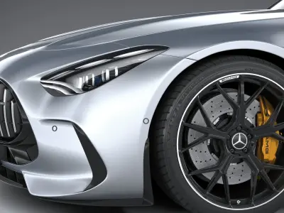 Mercedes-Benz AMG GT Coupe 2024 3D model