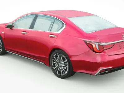Acura RLX hybrid 2019 Low-poly 3D model
