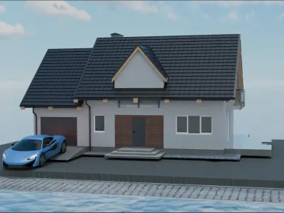 3d exterior house 3D model