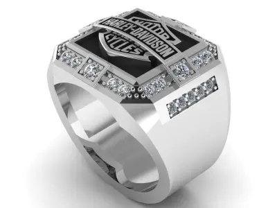 Harley-Davidson Ring Code-CGH005 3D print model
