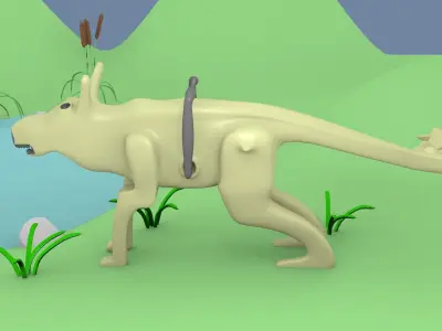 Sci-Fi Monster 4 Free 3D model