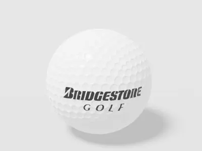 bridgestone golf ball Low-poly 3D model