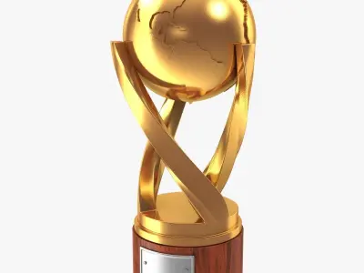 Gold Cup Low-poly 3D model