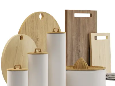 Zara Home Kitchen Decor Set 3D model