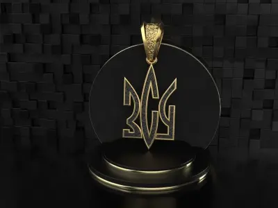 Ukrainian Trident 3D print model