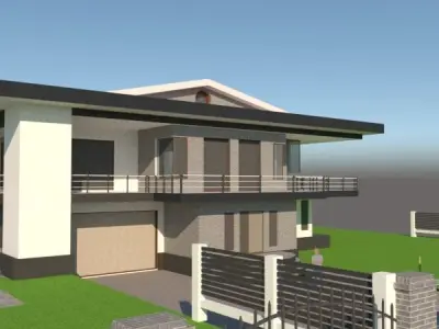 Mega Luxury mansion 3D print model