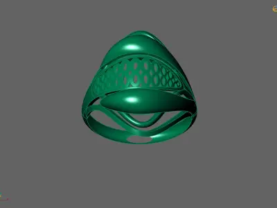 Plain Ring Women Ready STL 3DM Models Womens Rings 3D models 3D print model 37