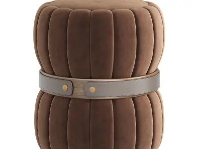 Designer Ottoman Mida 3D model