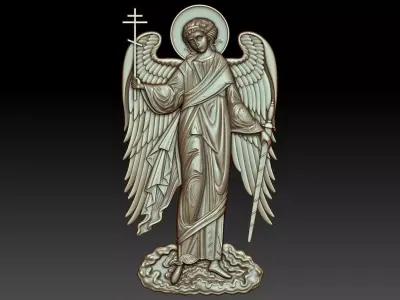 Guardian angel orthodox icon 3D model