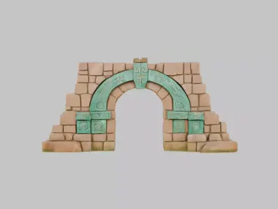 Ceremonial Archway 3D Model Low-poly 3D model