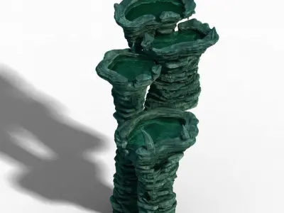 Stone Zhen De Dong - Mountain Stone - Stream Pool 01 3D model