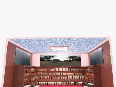 3D Book shelves  Free 3D model