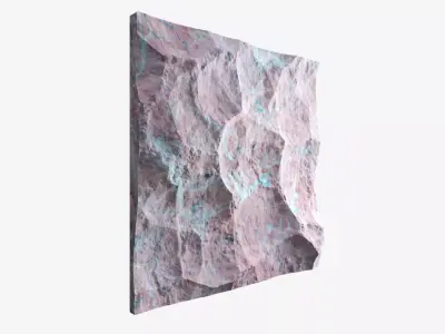 92-RockPanel rock wall art 3D model