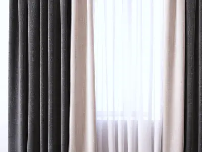 Set 41 Curtains 3D model