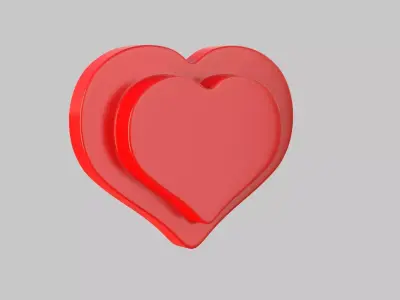 Heart icon v 11 3D model