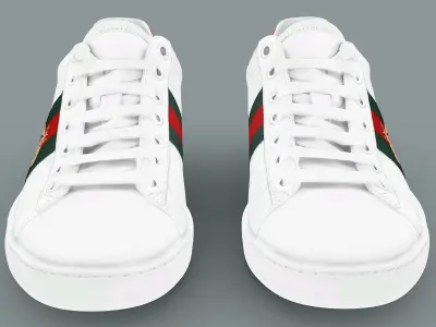 GUCCI Ace Jennie luxury fashion trainer 3D model