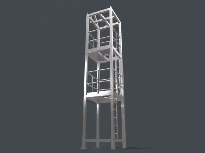 Platform for instalation of sandwich panels   3D model