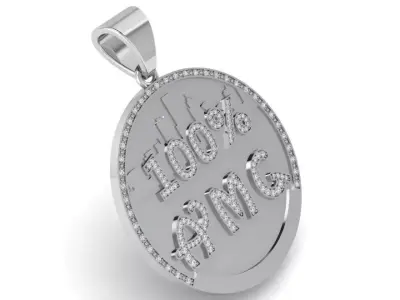 Circle Pendant 2934 3D print model