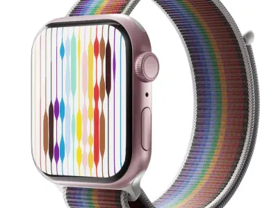 Apple Watch Series 9 Pride Sport Loop 3D model