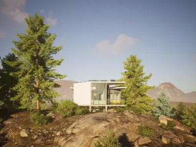 056Modernhouse1f57m2 3D model