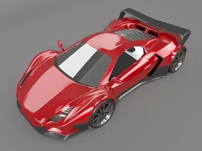 Arrowon sports car concept 3D model