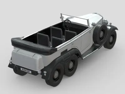 MercedesBenz W31 Type G4 1939 Low-poly 3D model