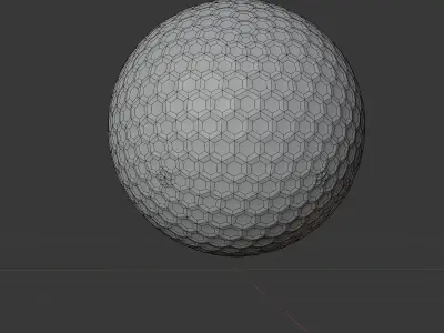 golf ball 3D model 5